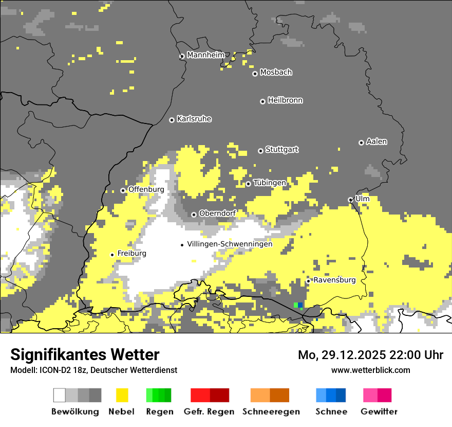 Modellkarten Signifikantes Wetter