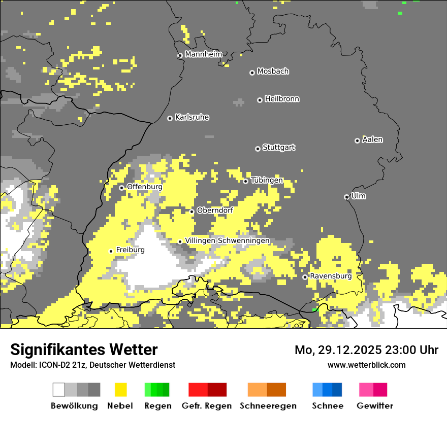 Modellkarten Signifikantes Wetter