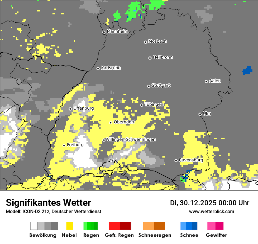 Modellkarten Signifikantes Wetter