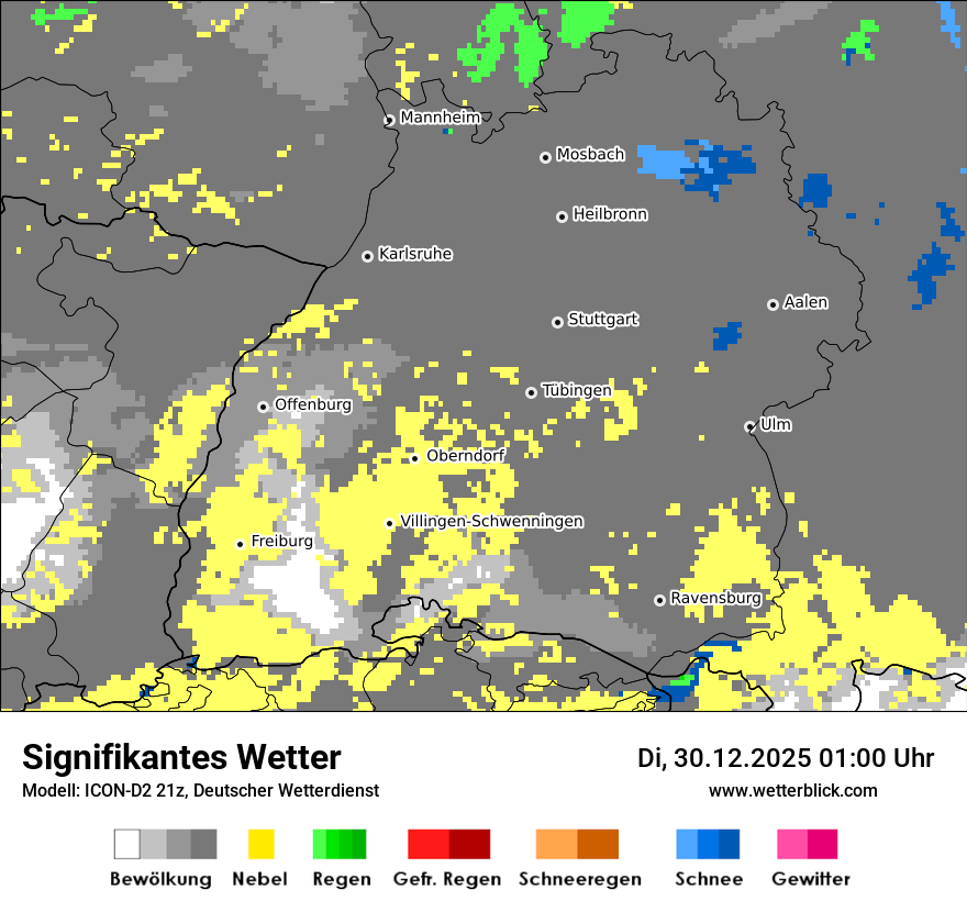 Modellkarten Signifikantes Wetter