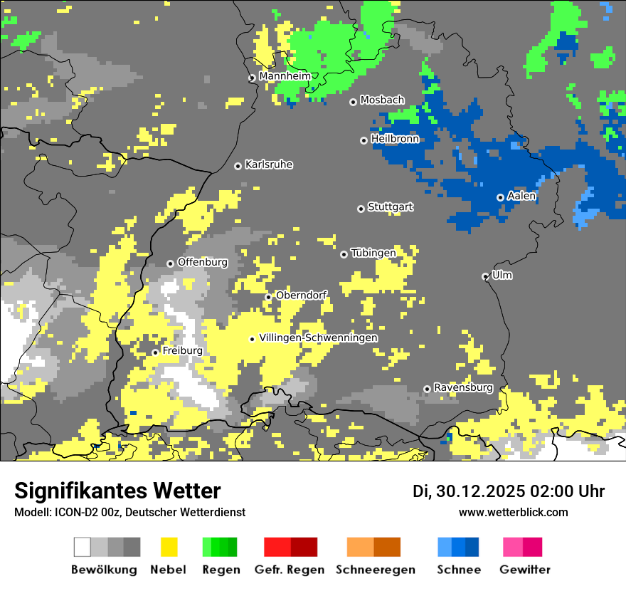 Modellkarten Signifikantes Wetter