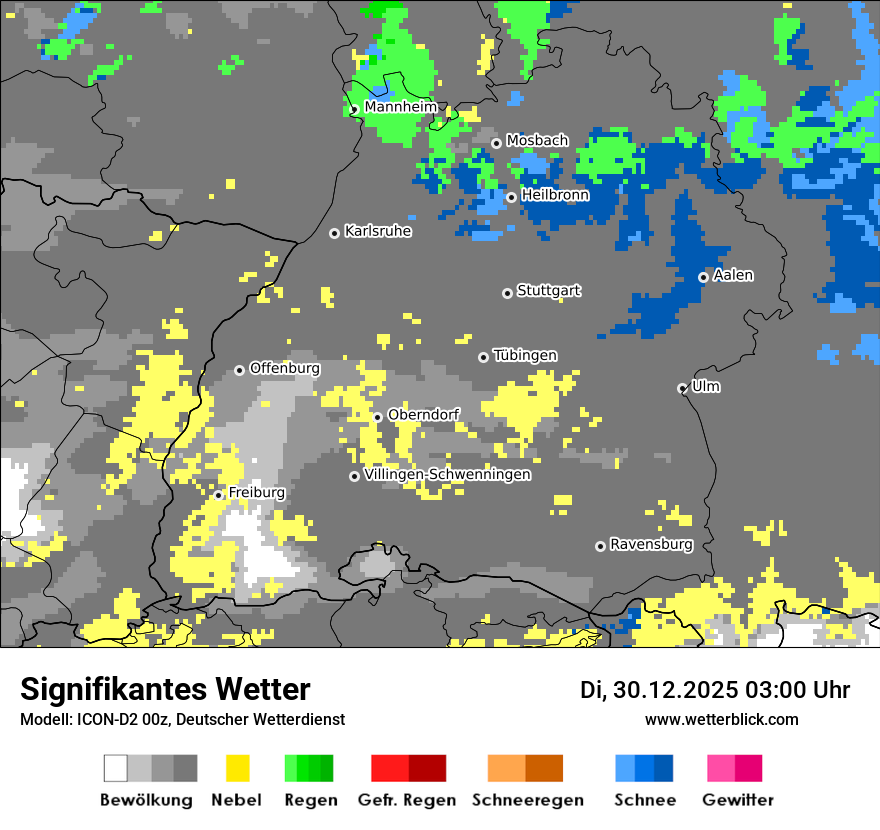 Modellkarten Signifikantes Wetter