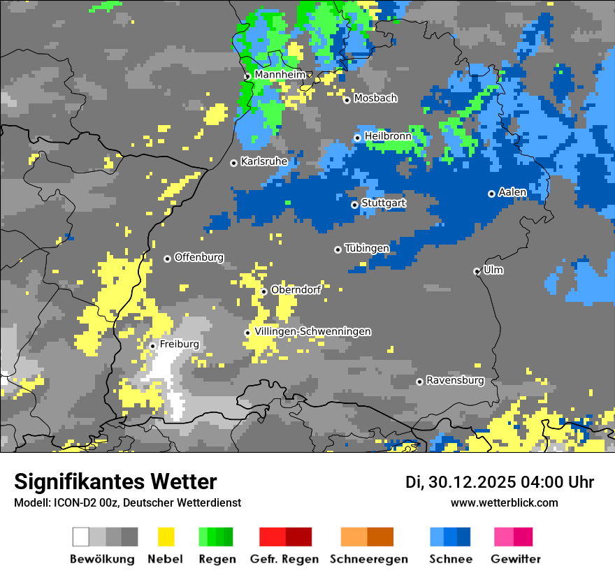 Modellkarten Signifikantes Wetter