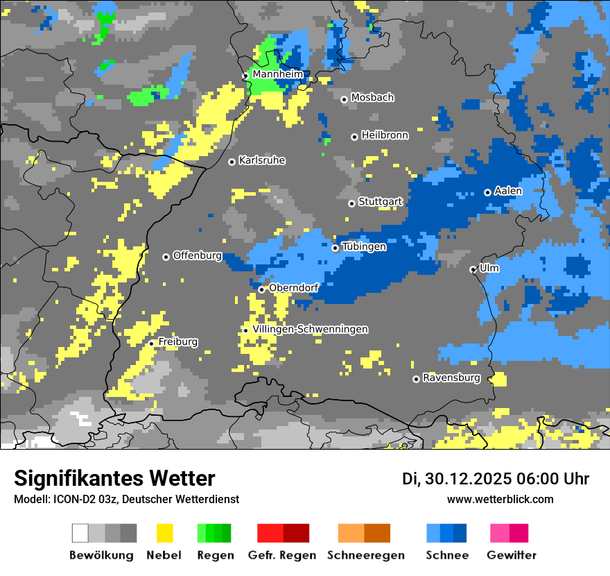 Modellkarten Signifikantes Wetter