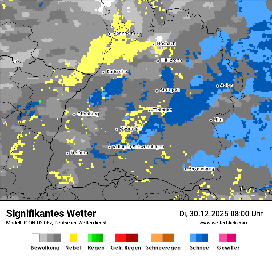 Modellkarten Signifikantes Wetter