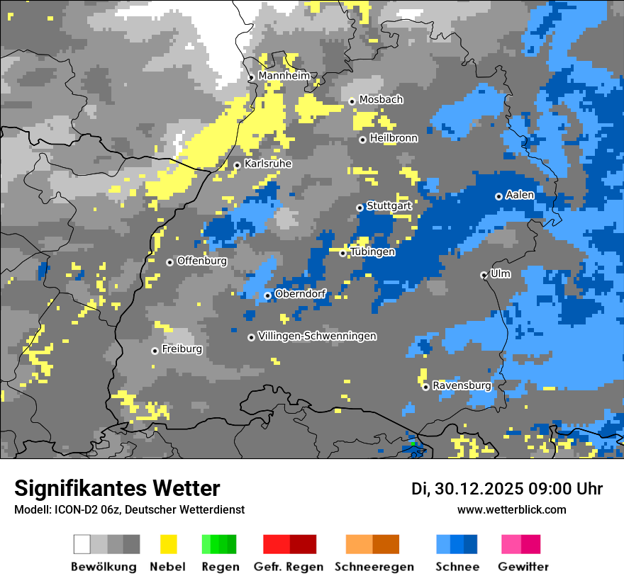 Modellkarten Signifikantes Wetter