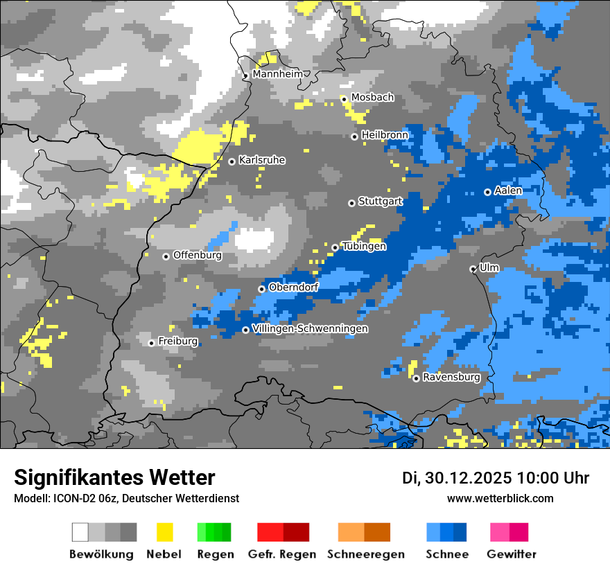 Modellkarten Signifikantes Wetter