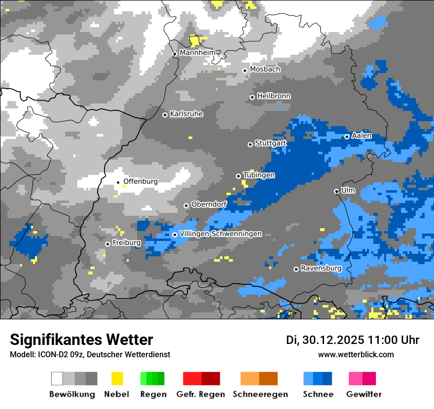 Modellkarten Signifikantes Wetter