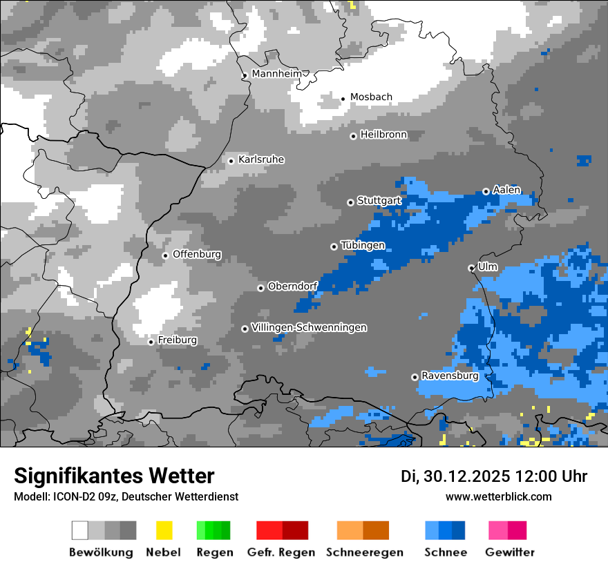 Modellkarten Signifikantes Wetter