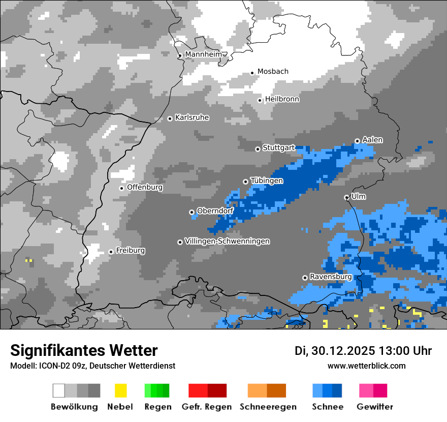 Modellkarten Signifikantes Wetter