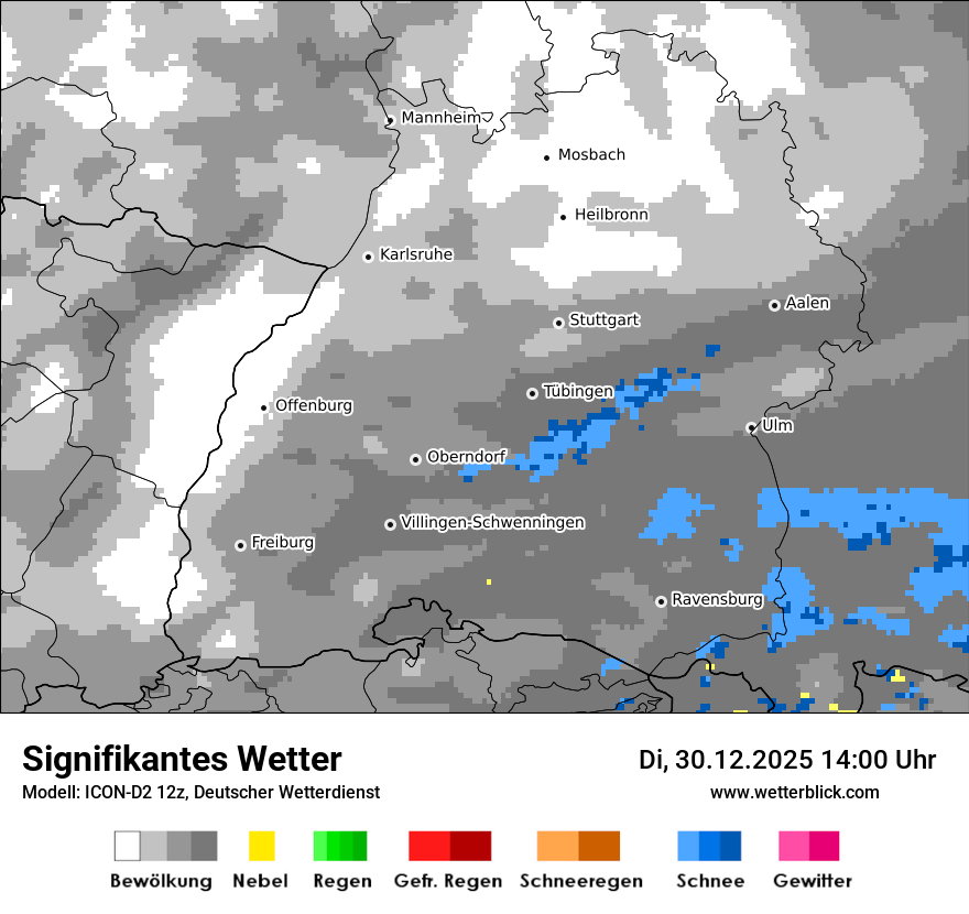 Modellkarten Signifikantes Wetter