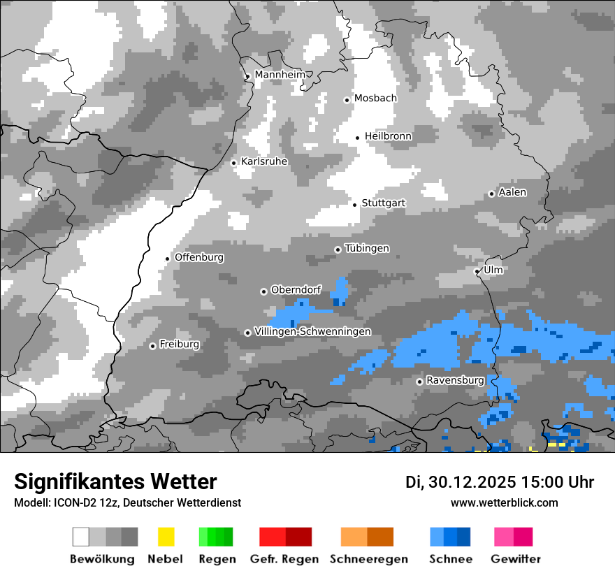 Modellkarten Signifikantes Wetter