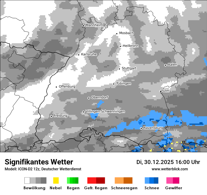 Modellkarten Signifikantes Wetter