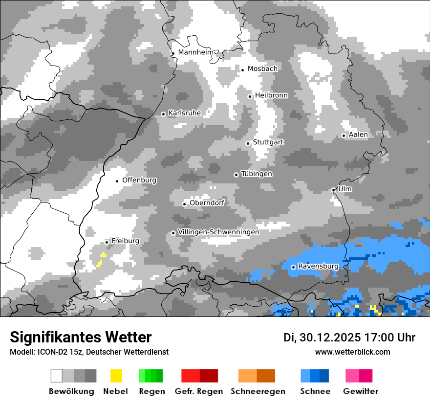 Modellkarten Signifikantes Wetter