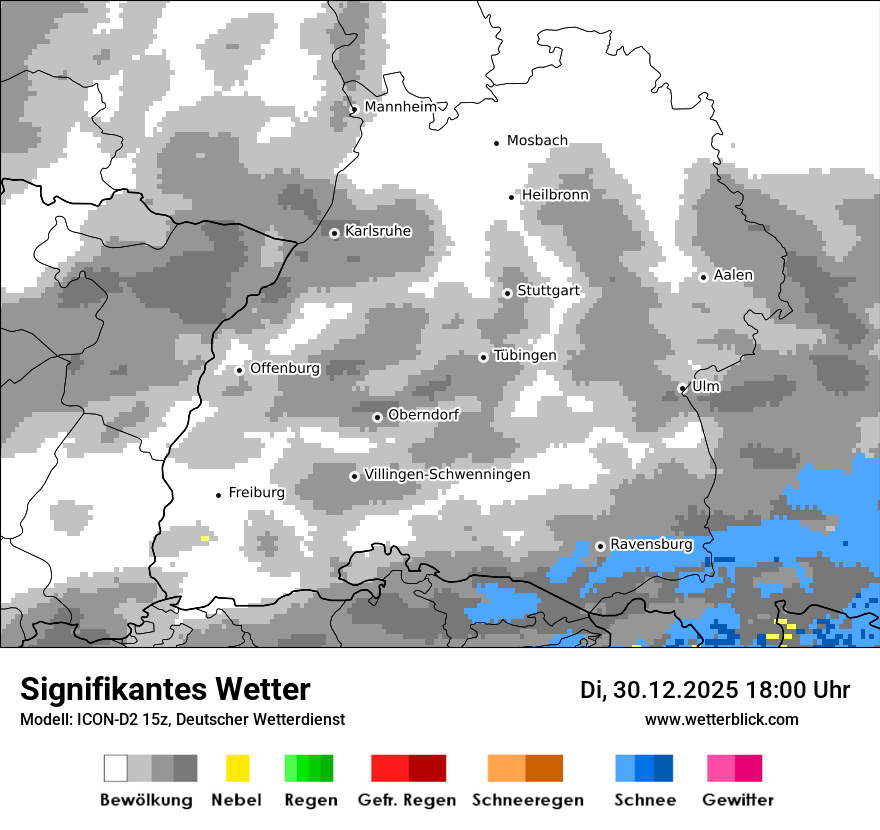 Modellkarten Signifikantes Wetter