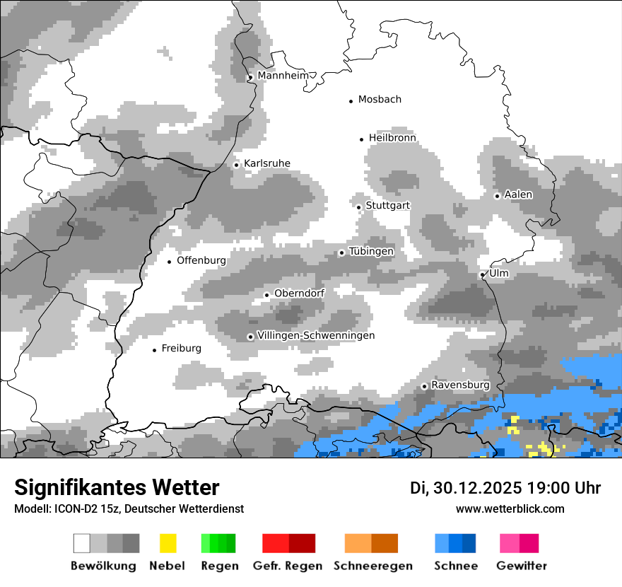 Modellkarten Signifikantes Wetter