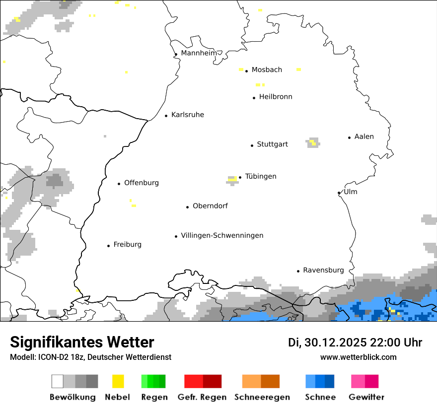 Modellkarten Signifikantes Wetter