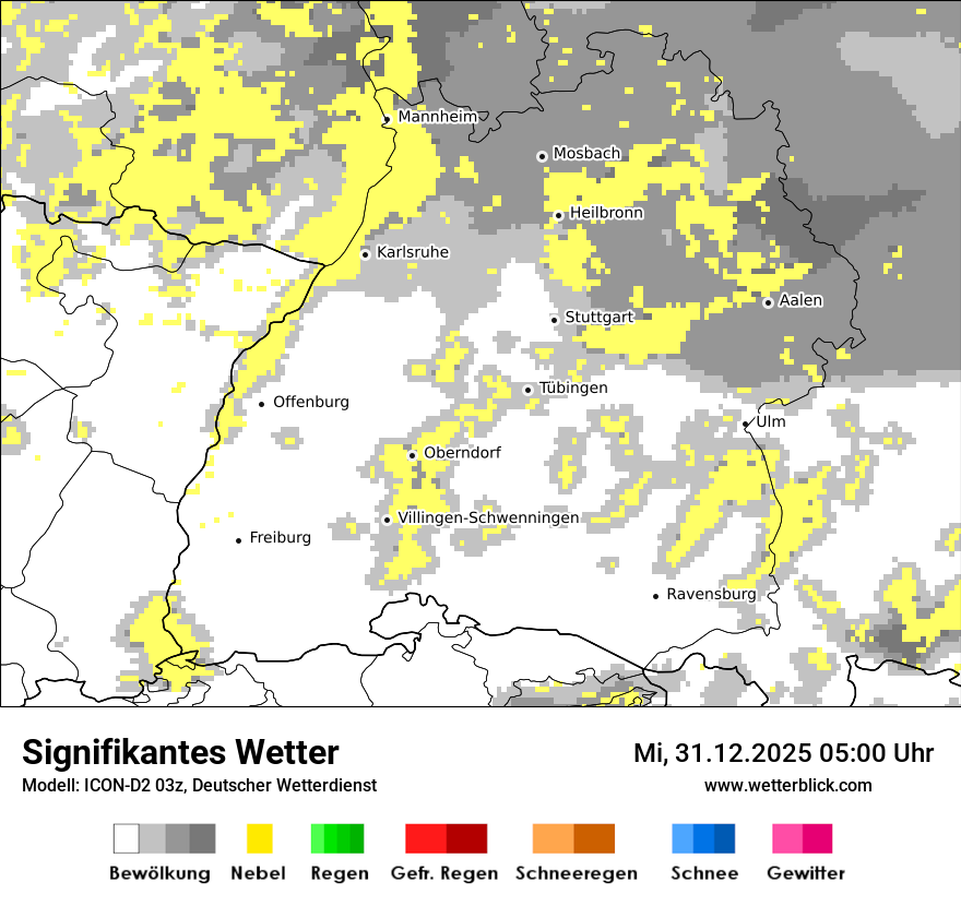Modellkarten Signifikantes Wetter