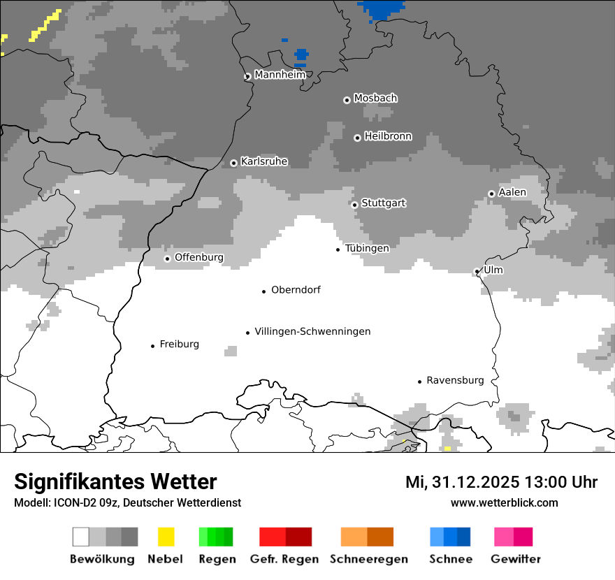 Modellkarten Signifikantes Wetter