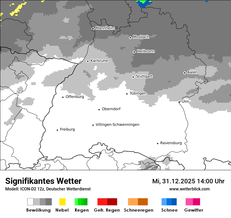 Modellkarten Signifikantes Wetter