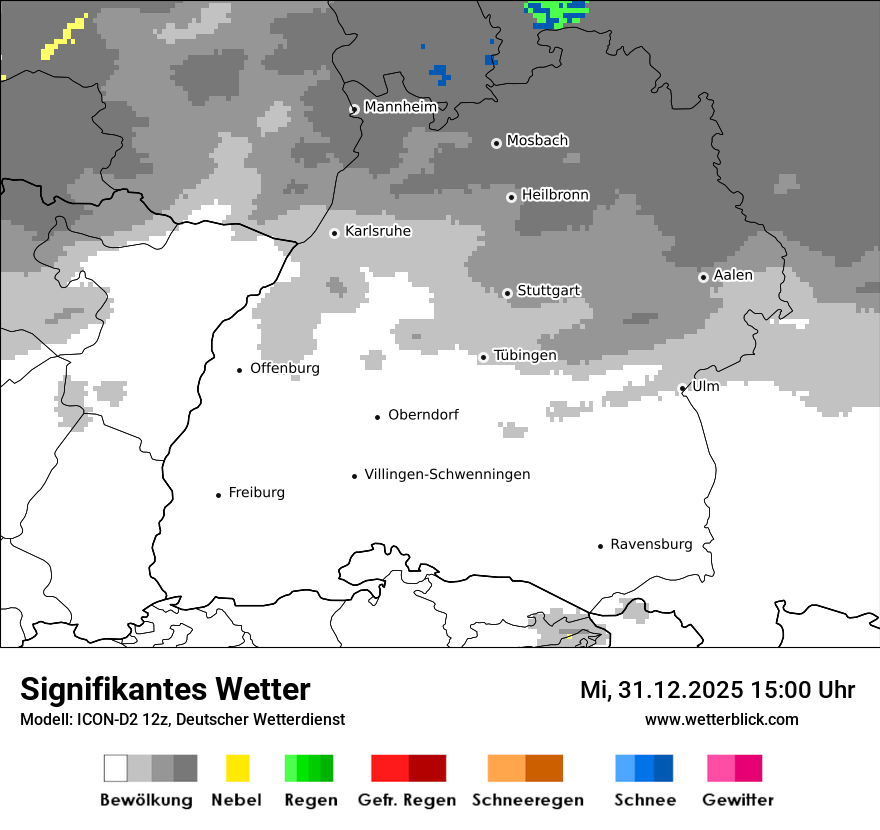 Modellkarten Signifikantes Wetter