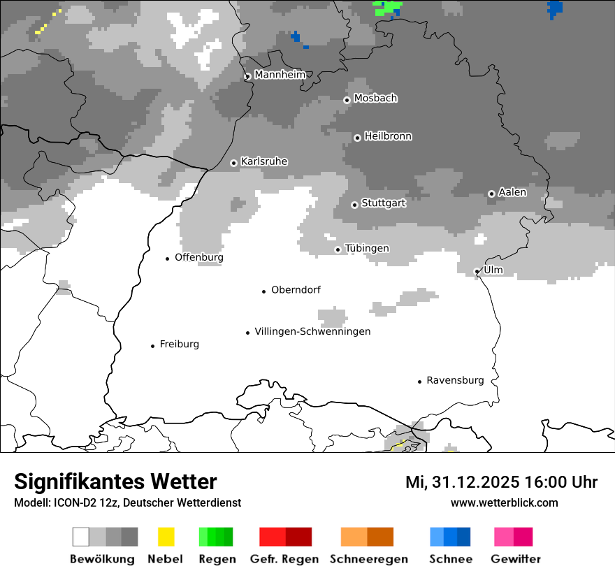 Modellkarten Signifikantes Wetter