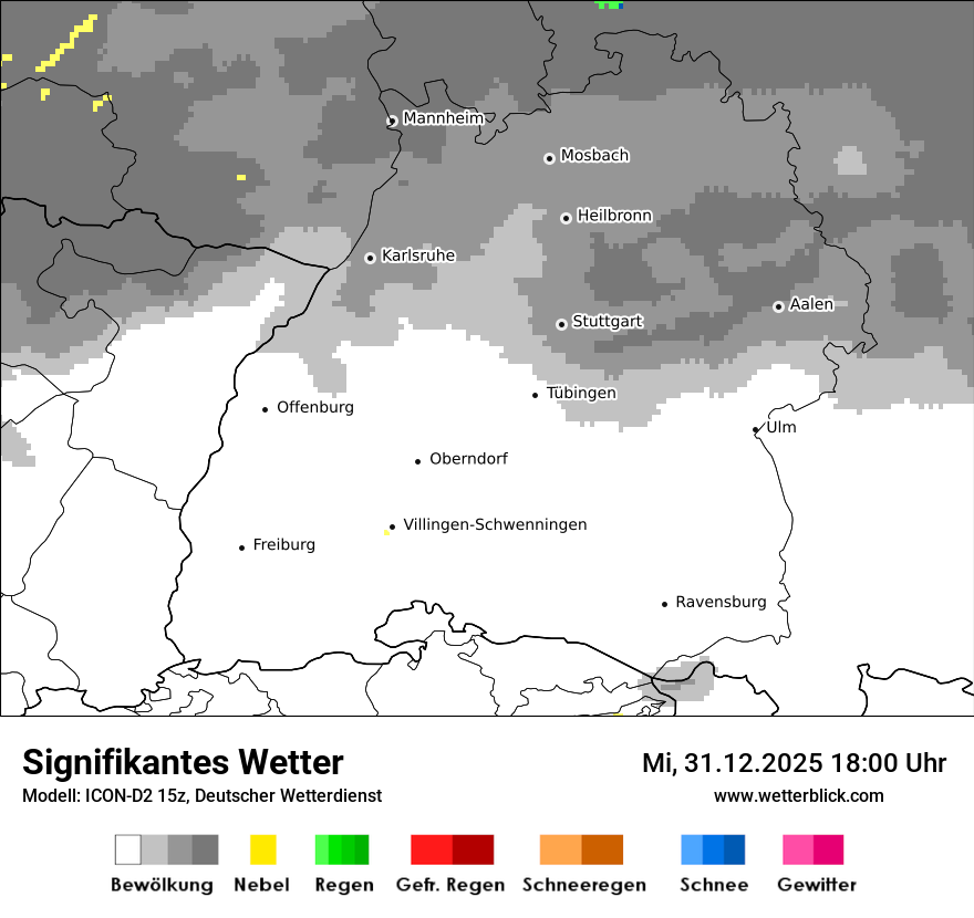 Modellkarten Signifikantes Wetter