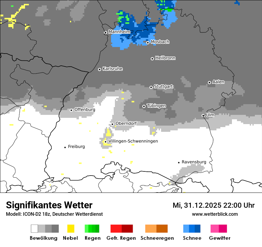 Modellkarten Signifikantes Wetter