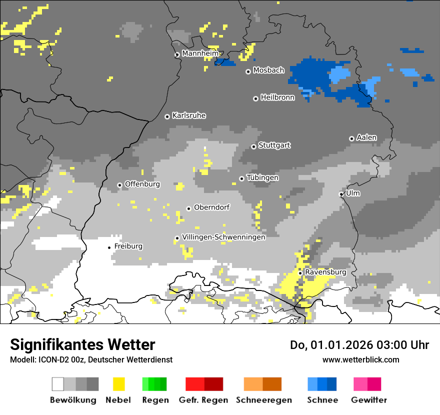 Modellkarten Signifikantes Wetter