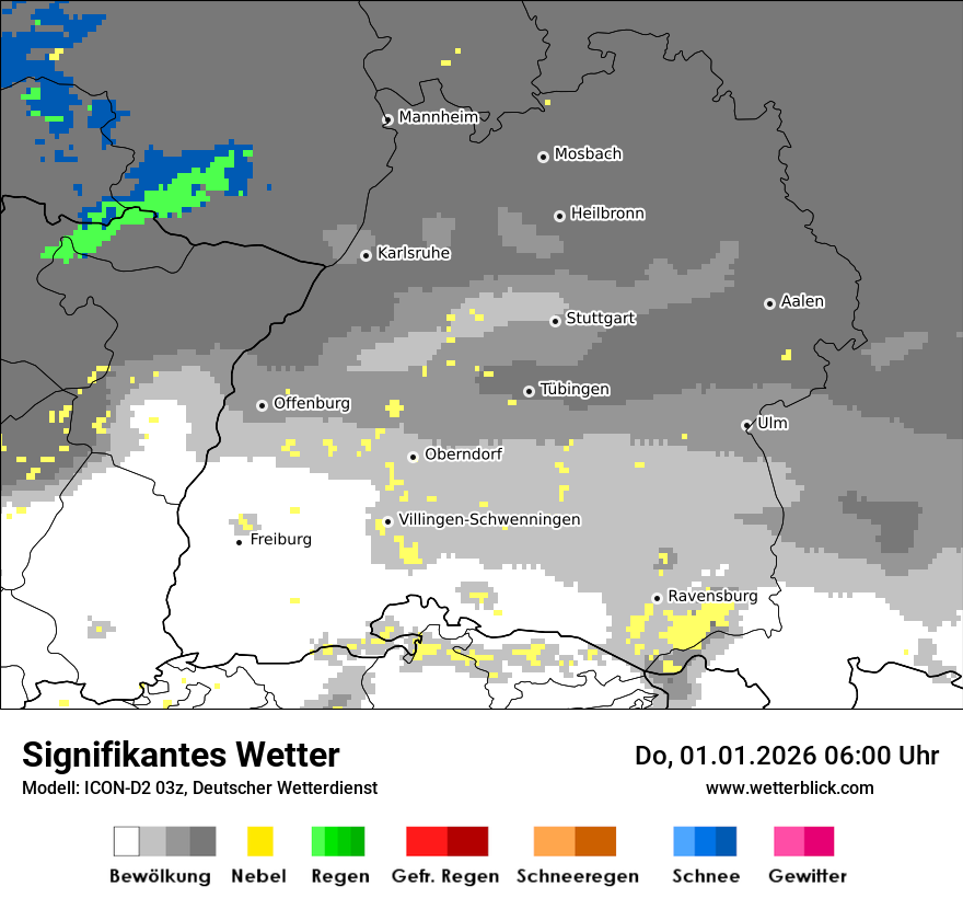Modellkarten Signifikantes Wetter