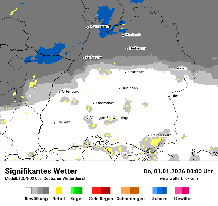 Modellkarten Signifikantes Wetter
