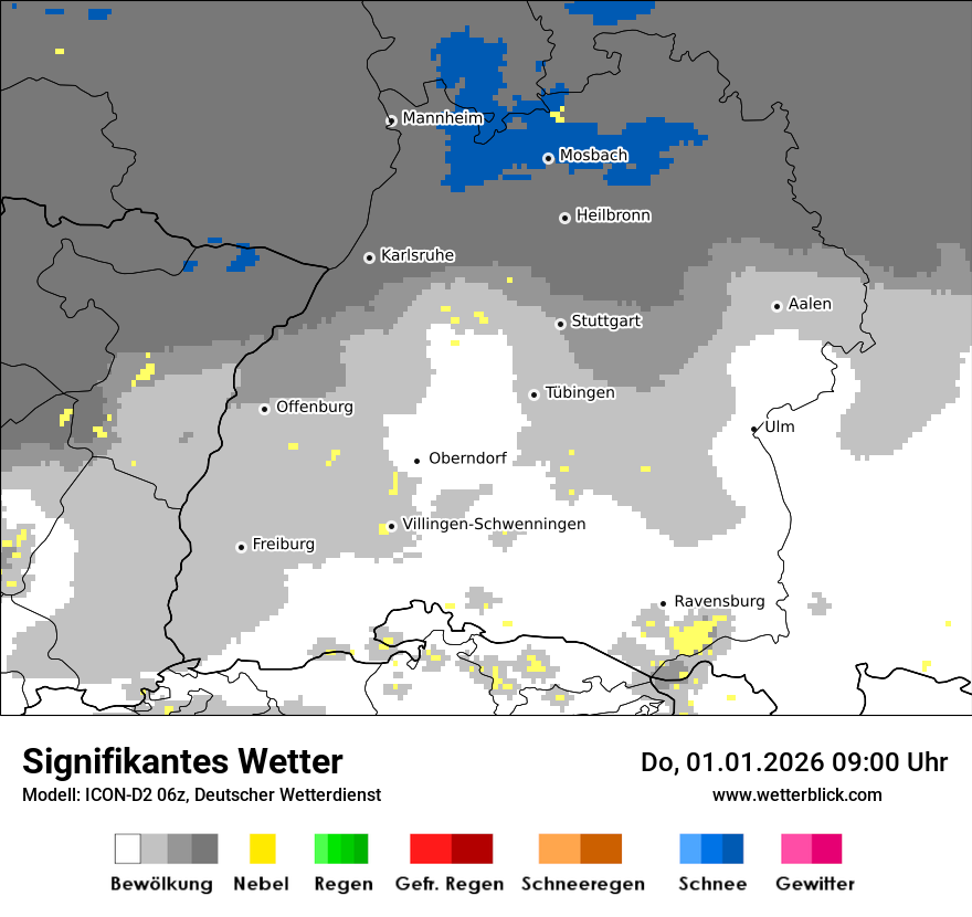 Modellkarten Signifikantes Wetter
