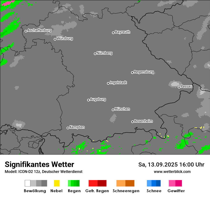 Modellkarten Signifikantes Wetter