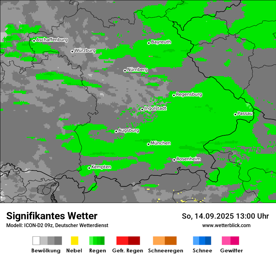 Modellkarten Signifikantes Wetter