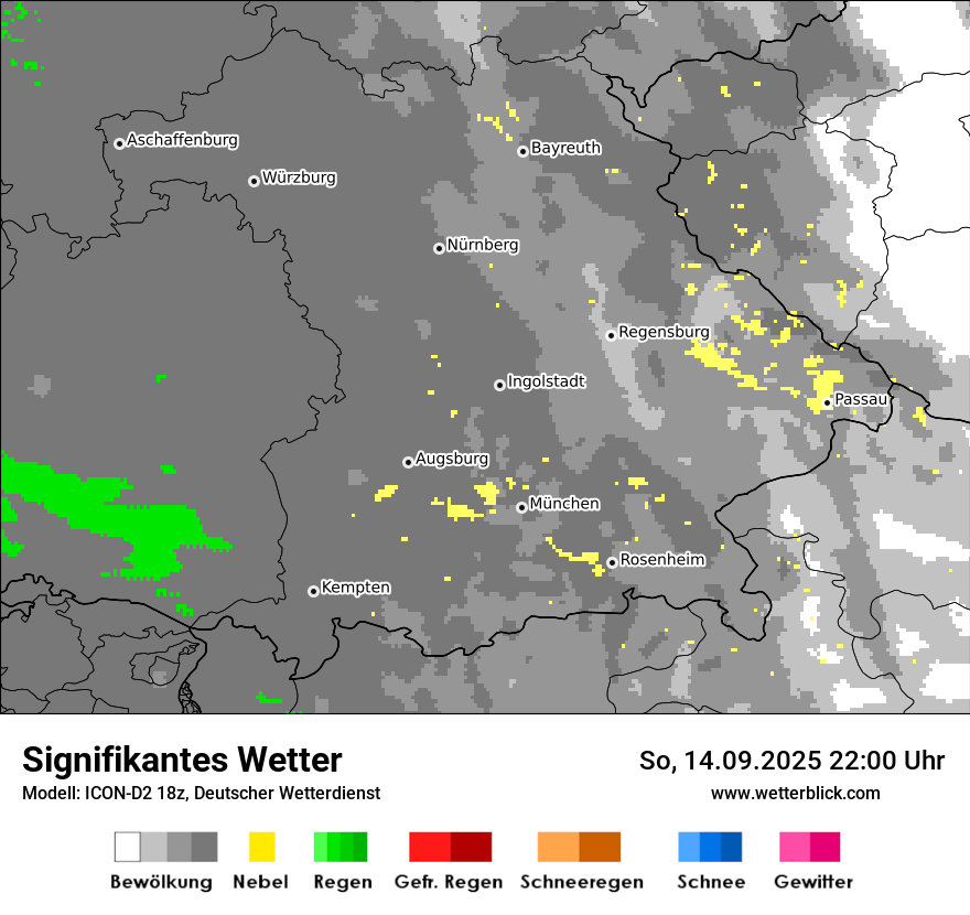 Modellkarten Signifikantes Wetter