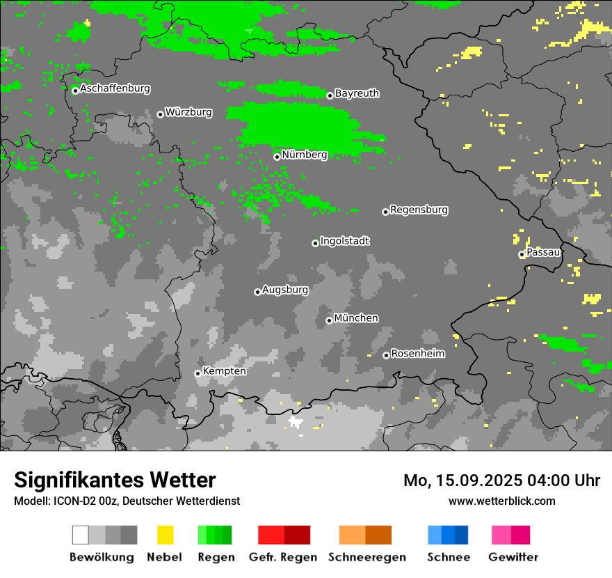Modellkarten Signifikantes Wetter