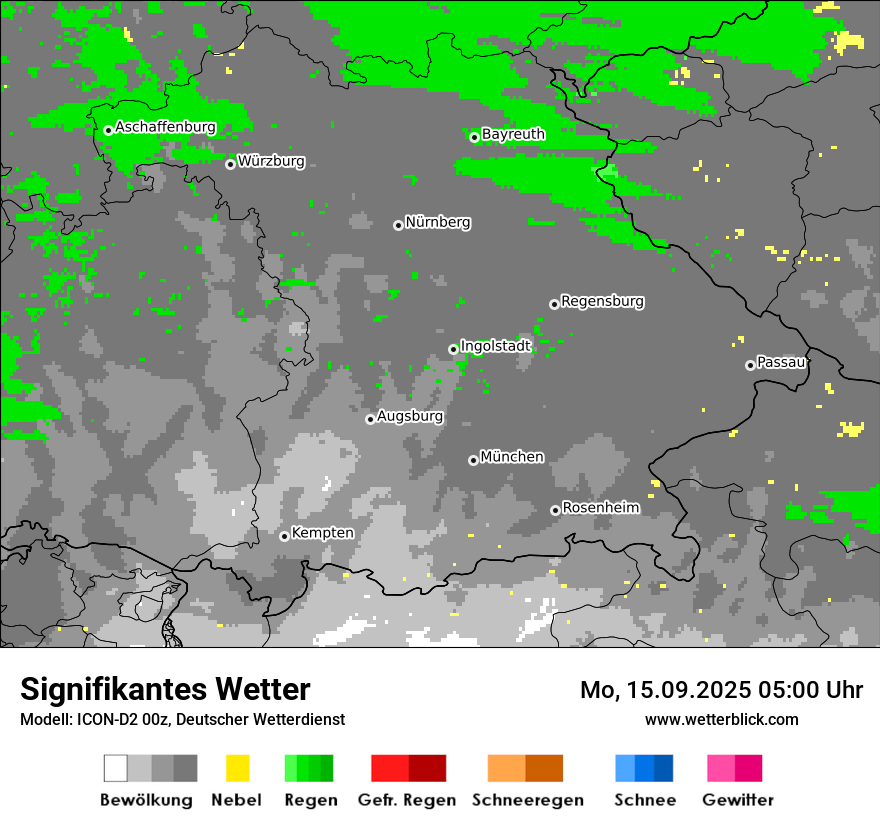 Modellkarten Signifikantes Wetter