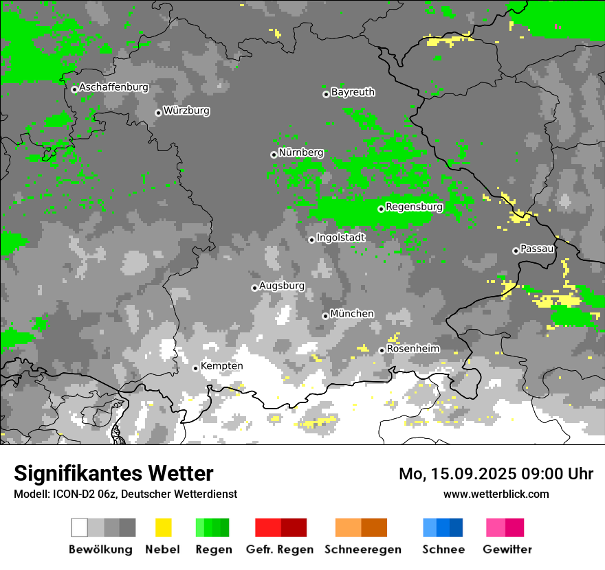 Modellkarten Signifikantes Wetter