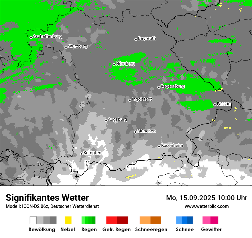 Modellkarten Signifikantes Wetter