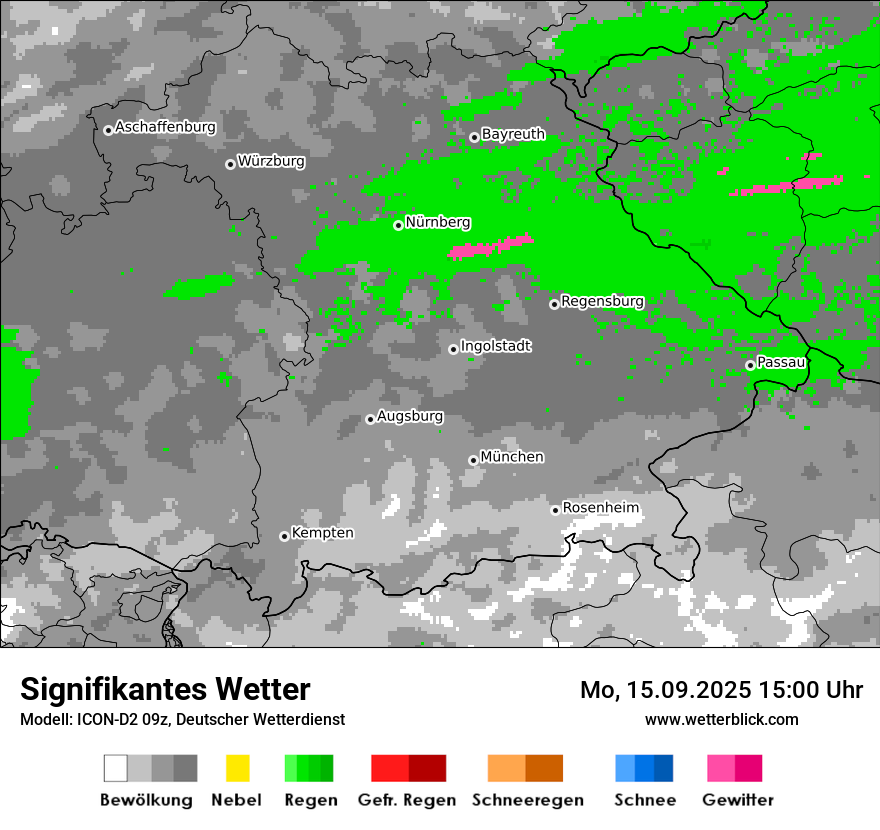 Modellkarten Signifikantes Wetter