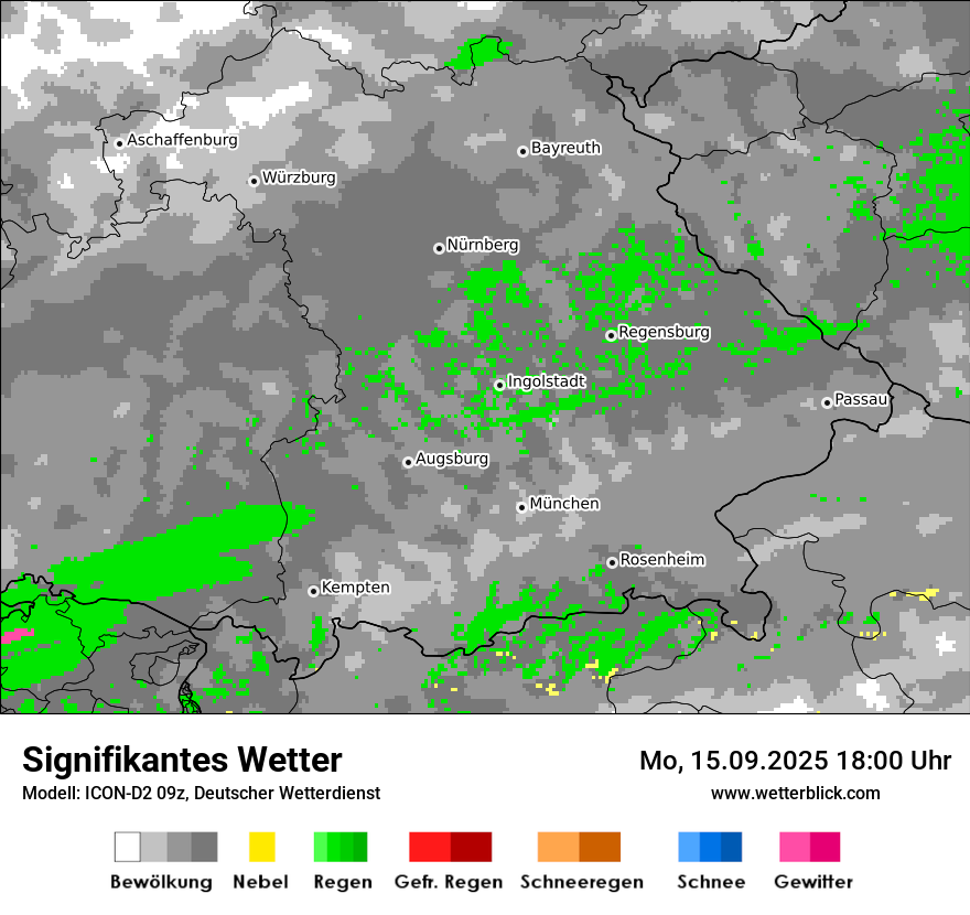 Modellkarten Signifikantes Wetter