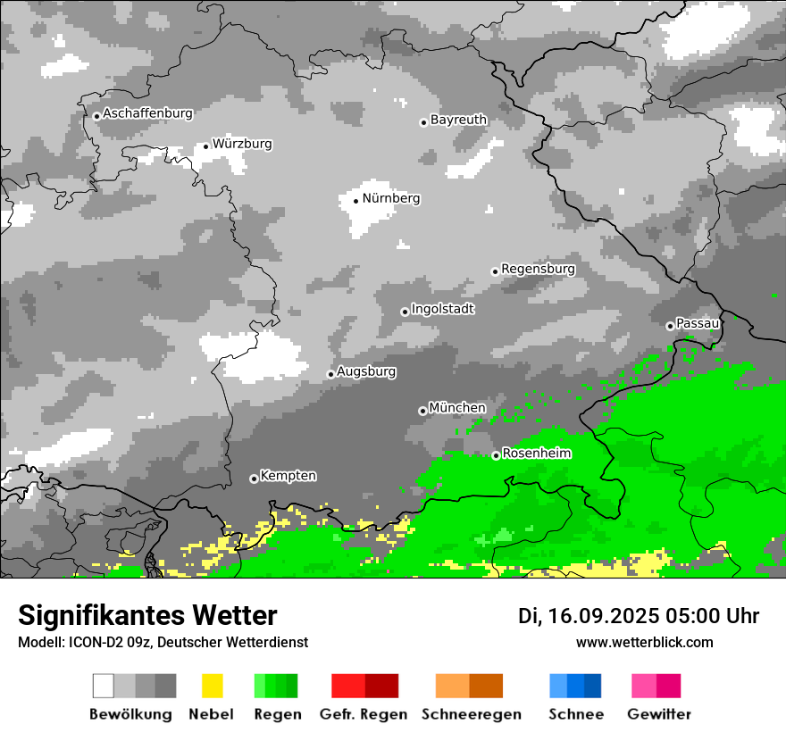 Modellkarten Signifikantes Wetter