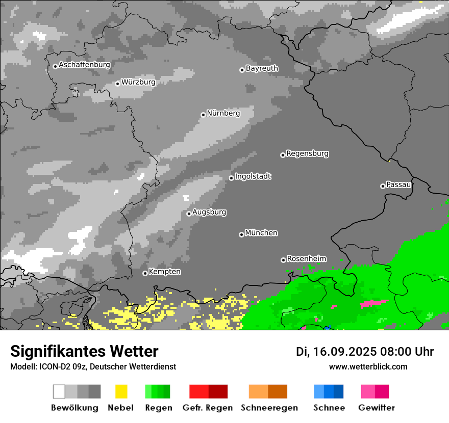 Modellkarten Signifikantes Wetter