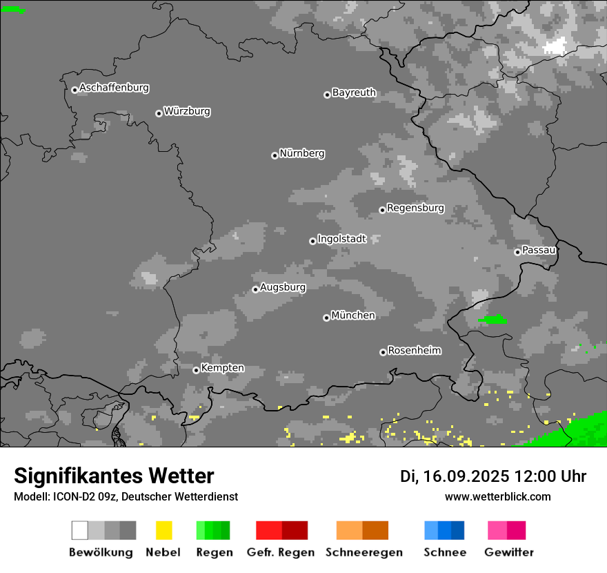 Modellkarten Signifikantes Wetter