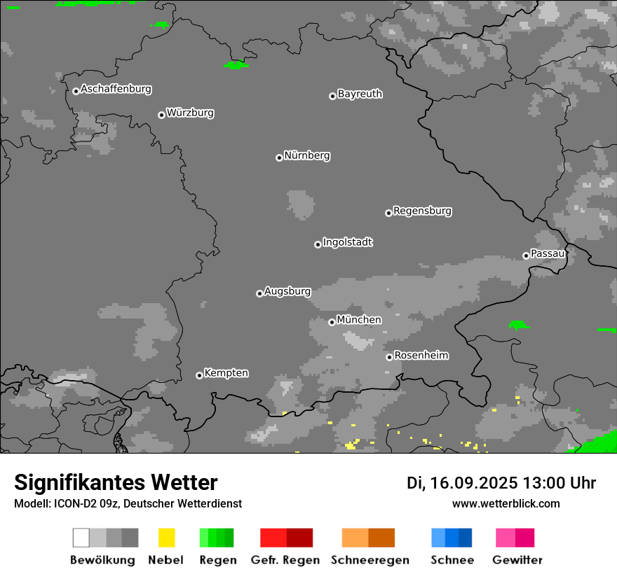 Modellkarten Signifikantes Wetter