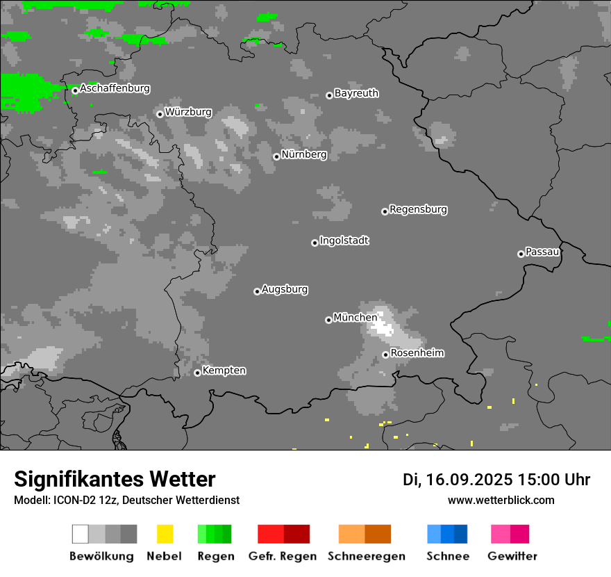 Modellkarten Signifikantes Wetter