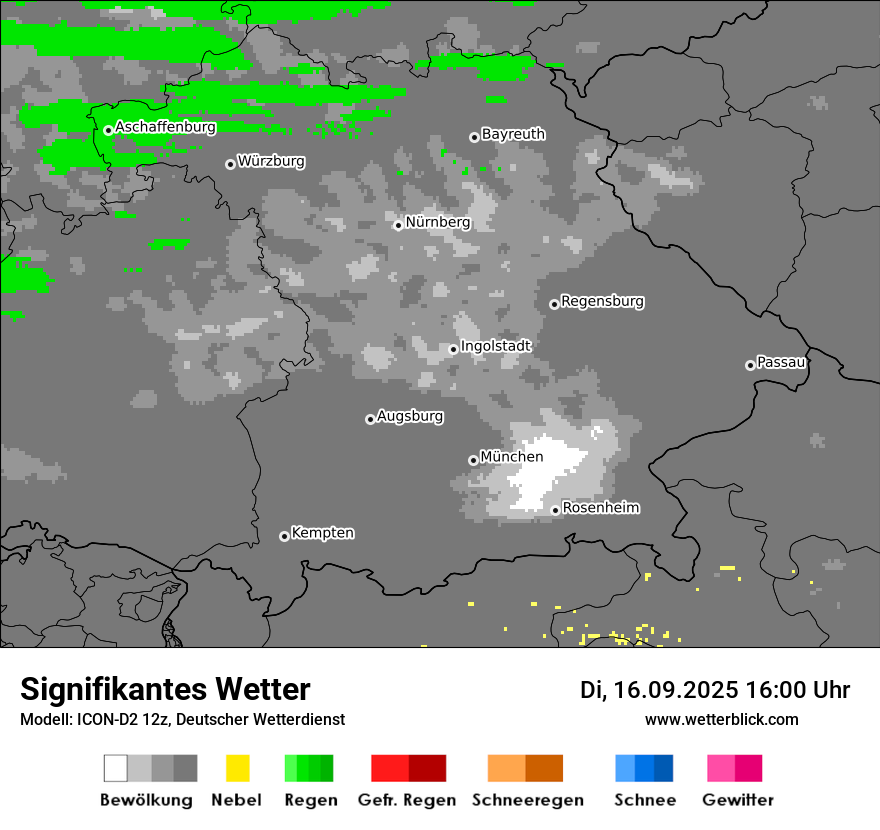 Modellkarten Signifikantes Wetter