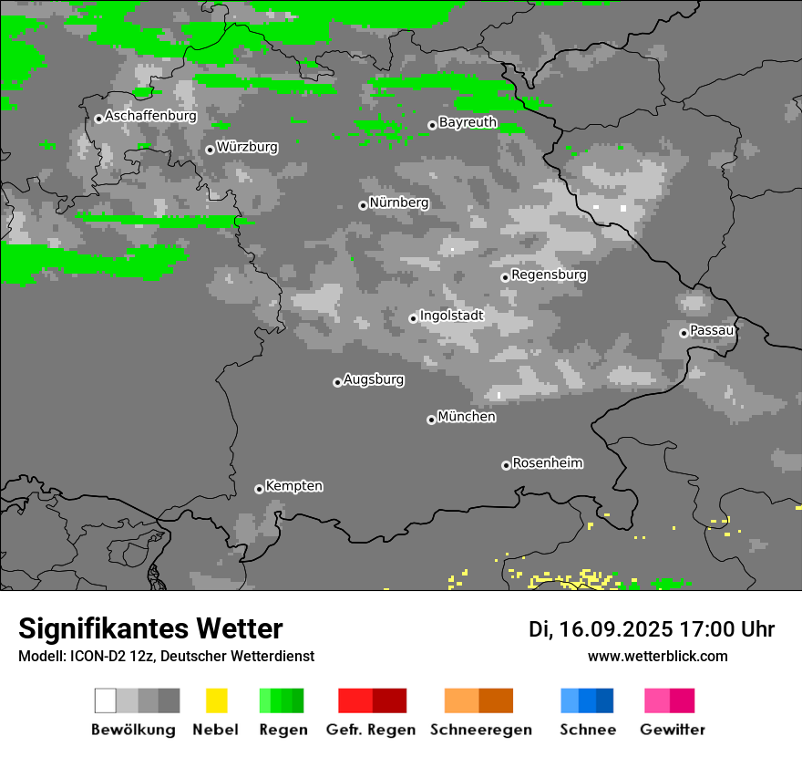 Modellkarten Signifikantes Wetter