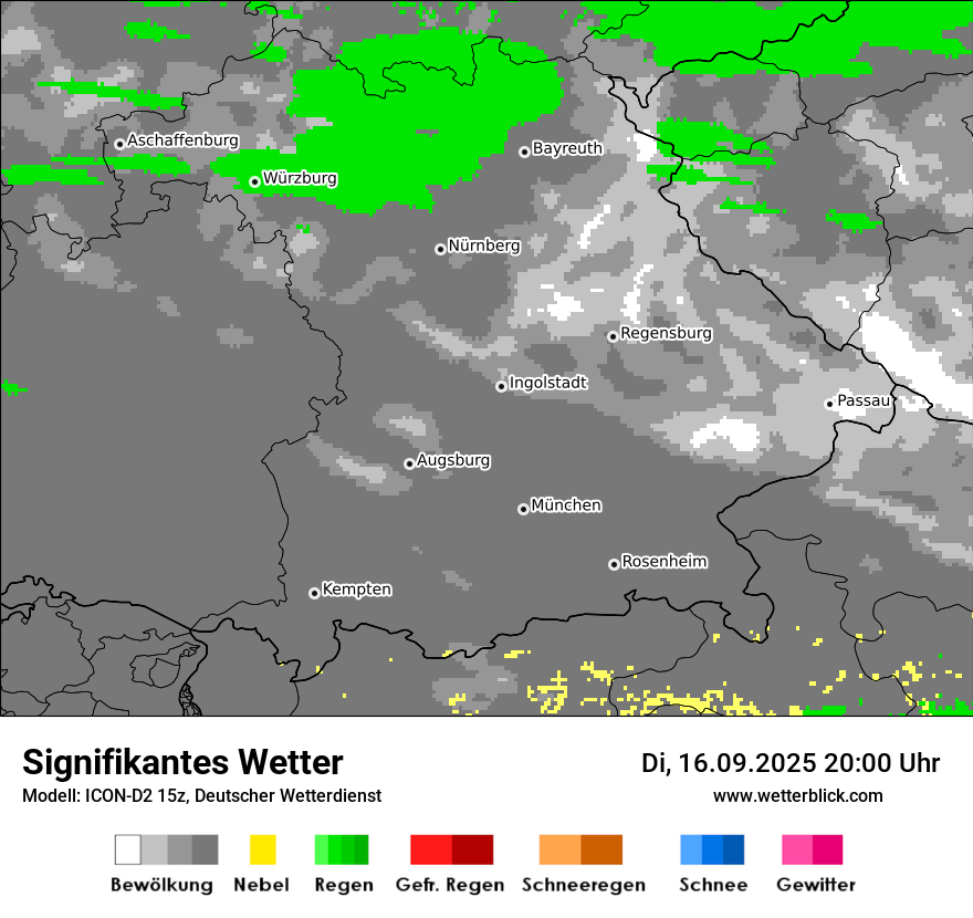 Modellkarten Signifikantes Wetter