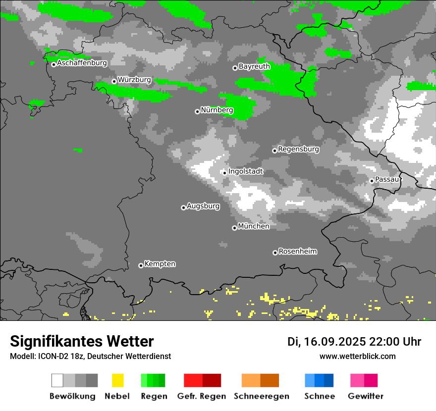 Modellkarten Signifikantes Wetter